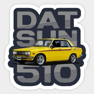 Datsun 510 Bluebird - Classic Car Sticker